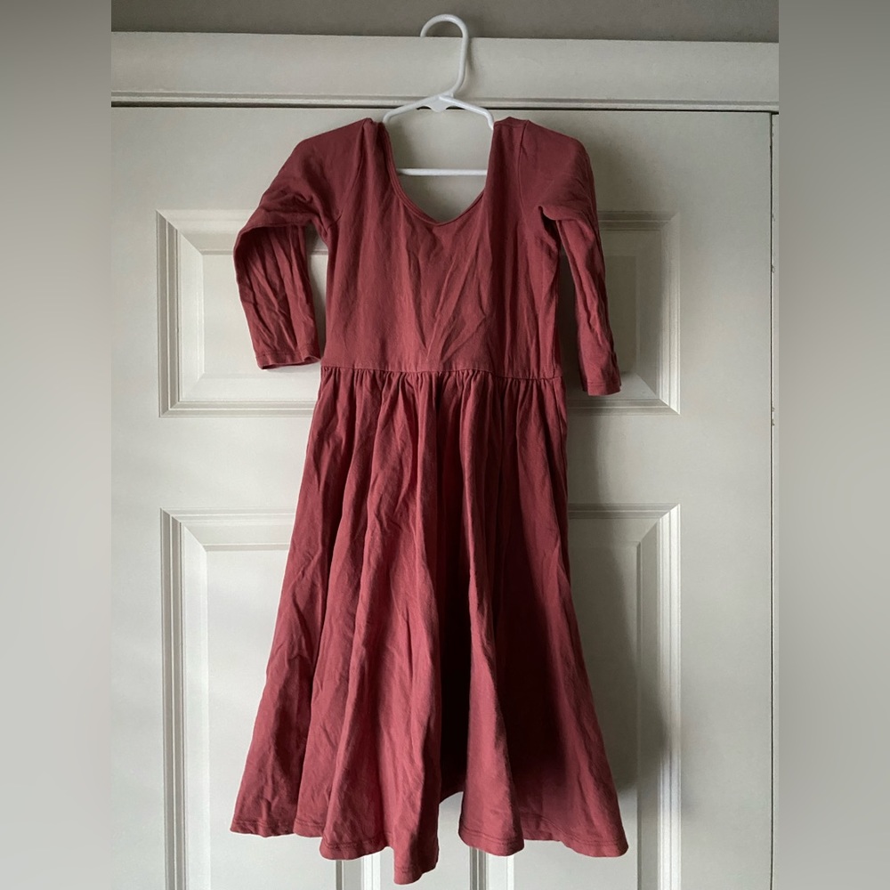 Alice + Ames sz 7 pink three quarter sleeve dress